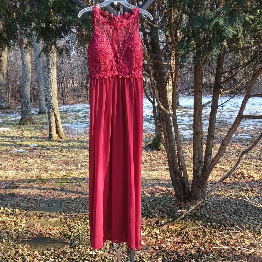 Prom Dress Lace Top Sz M